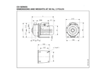 Lowara COM 350/07 Stainless Steel Close-Coupled Centrifugal Pump for Parts Washing with Open Impeller