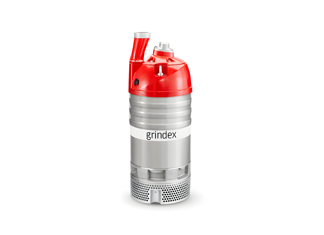 Grindex Maxi SH-3 heavy-duty submersible drainage pump with semi-open impeller and high-pressure design for demanding water removal tasks
