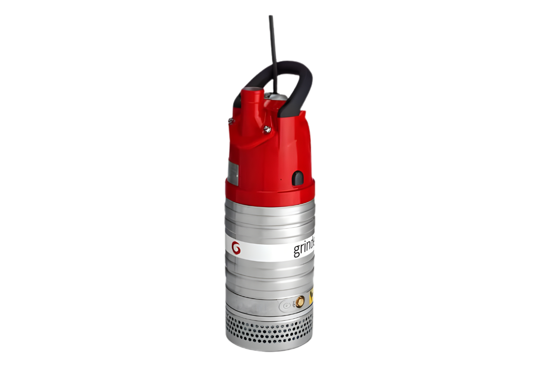 Grindex Minex-1 compact submersible drainage pump with semi-open impeller for efficient water removal and drainage.