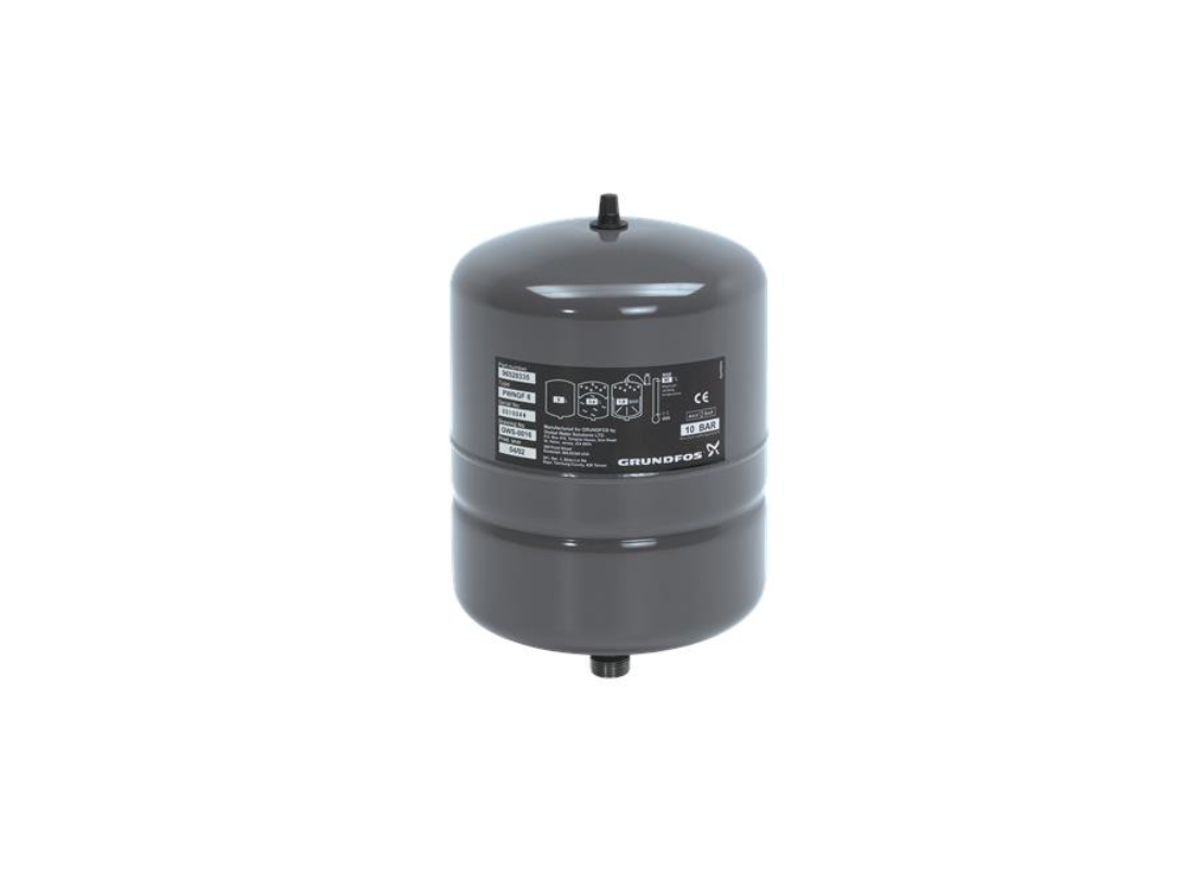 Grundfos GT-H 2L steel pressure tank with single diaphragm for efficient water pressure regulation.