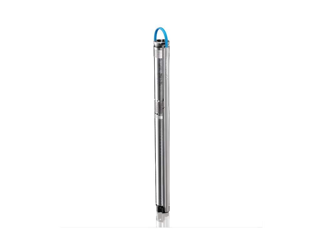 Grundfos SQN 1-35N 3-inch compact submersible bore pump with motor protection in a typical installation setting.