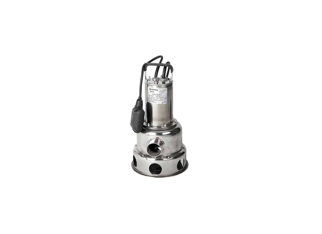Jung Priox 420/11A stainless steel submersible wastewater pump with vortex impeller for efficient sewage removal.