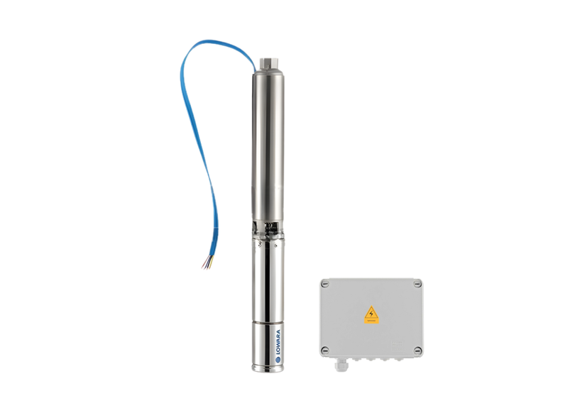Lowara 4GS07-1 304 Stainless Steel 4" Submersible Bore Pump with Control Box
