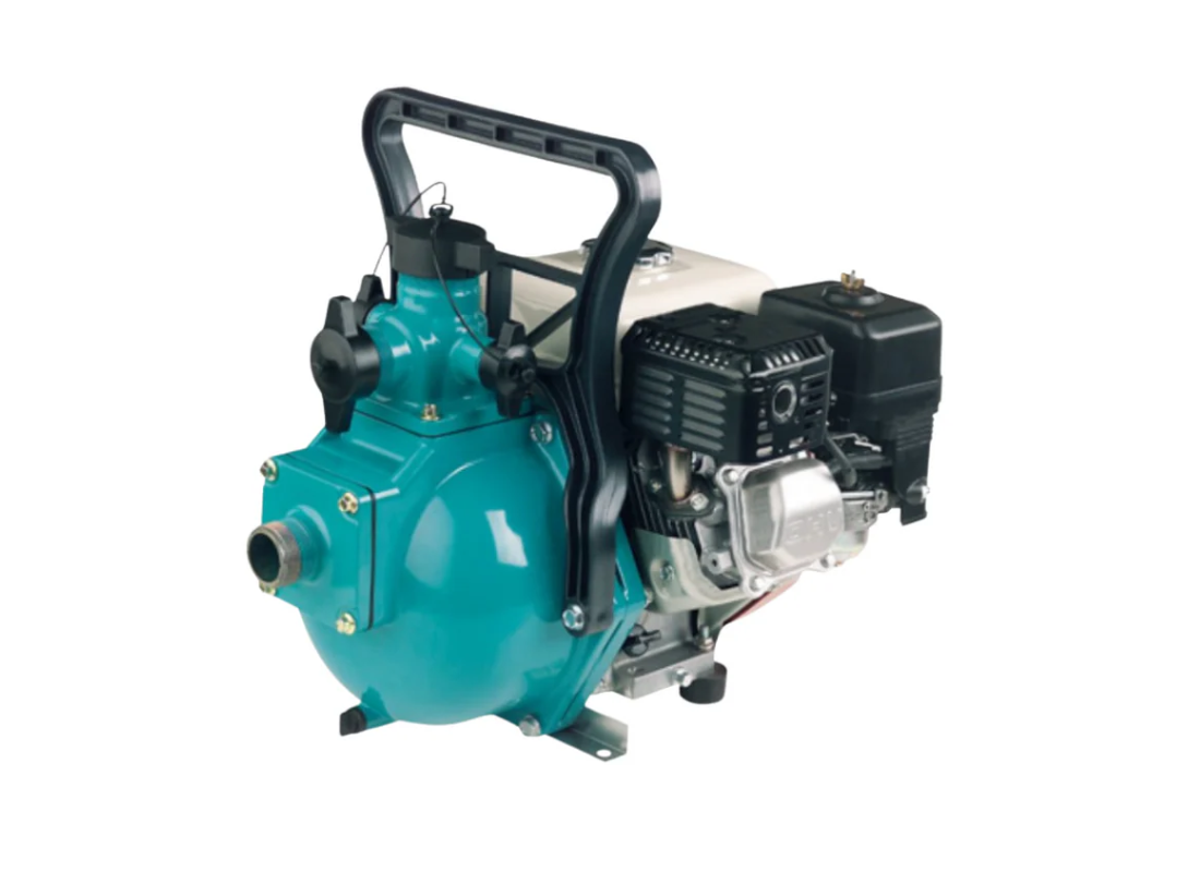 Onga B55H UTD single-stage firefighting petrol pump with Honda GX160 engine, showcasing robust construction and engine details.
