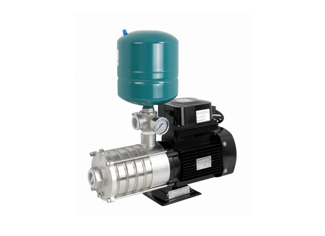 Onga IMH2200K variable speed constant pressure pump with 8L tank, showing the pump unit and tank connection.