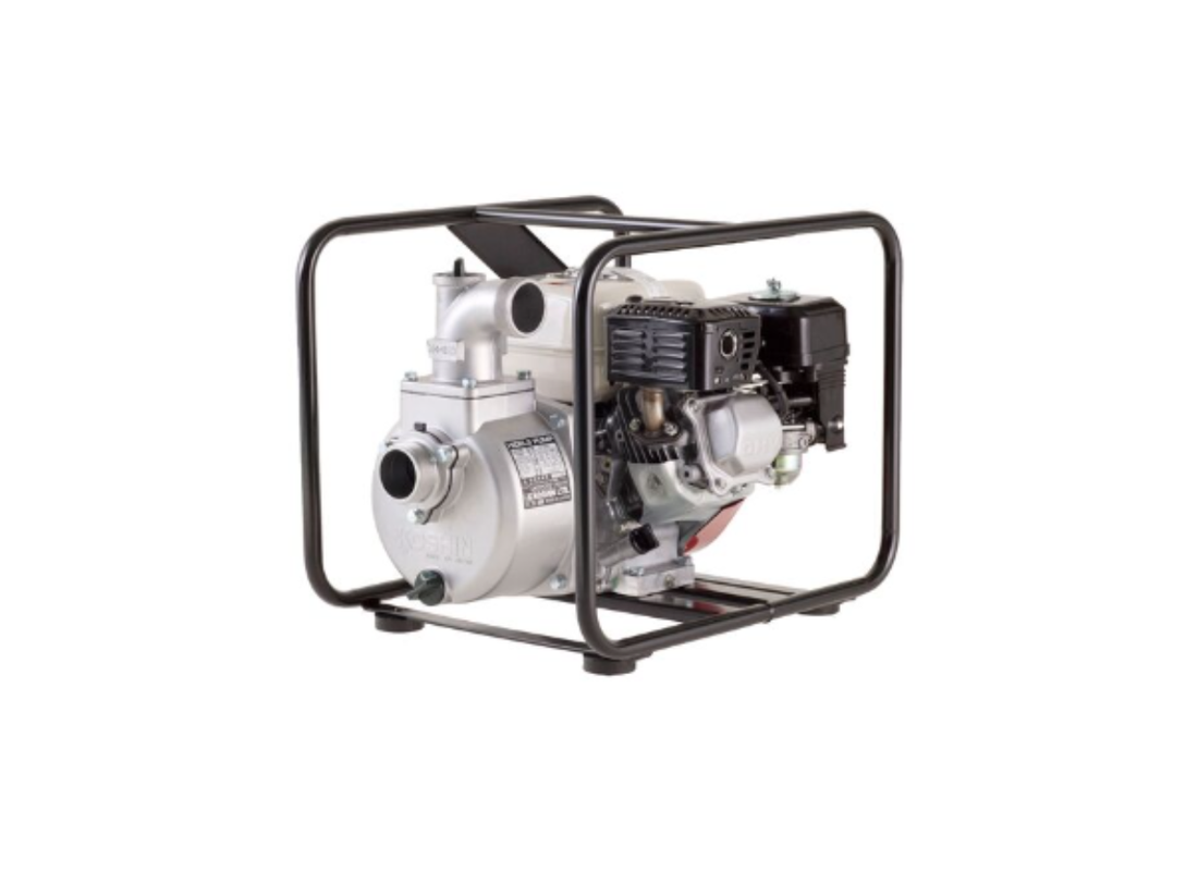 Pumpmaster SEH-50X aluminium high-flow transfer pump with Honda GX120 petrol engine, designed for firefighting and fluid transfer.