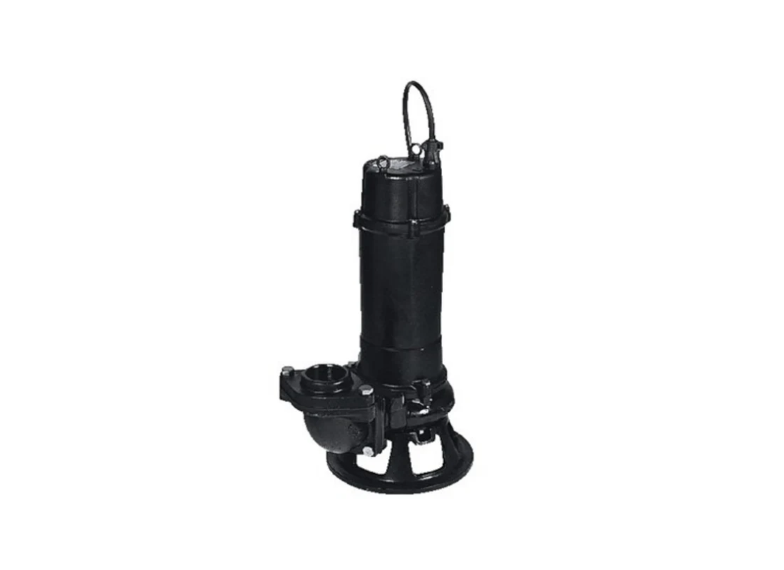 Tsurumi 50B2.75S cast iron submersible wastewater pump with channel impeller, designed for efficient sewage and wastewater removal.