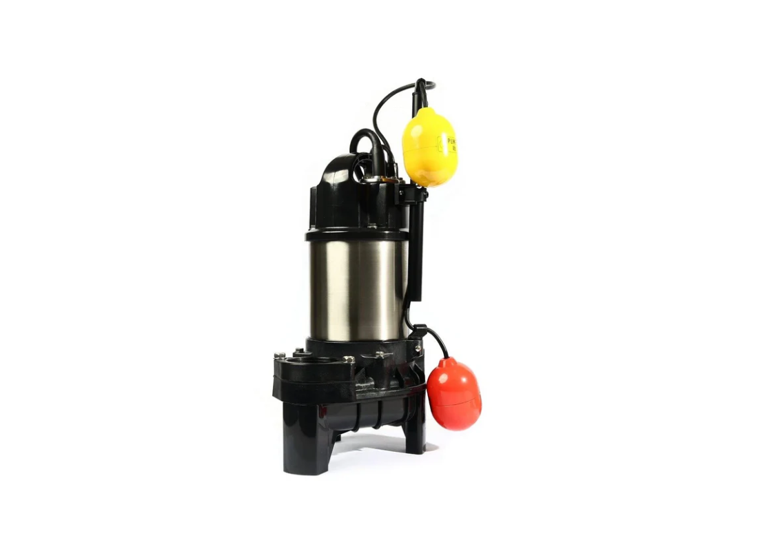 Tsurumi 50PUA2.4S stainless steel submersible wastewater pump with vortex impeller for efficient sewage drainage.