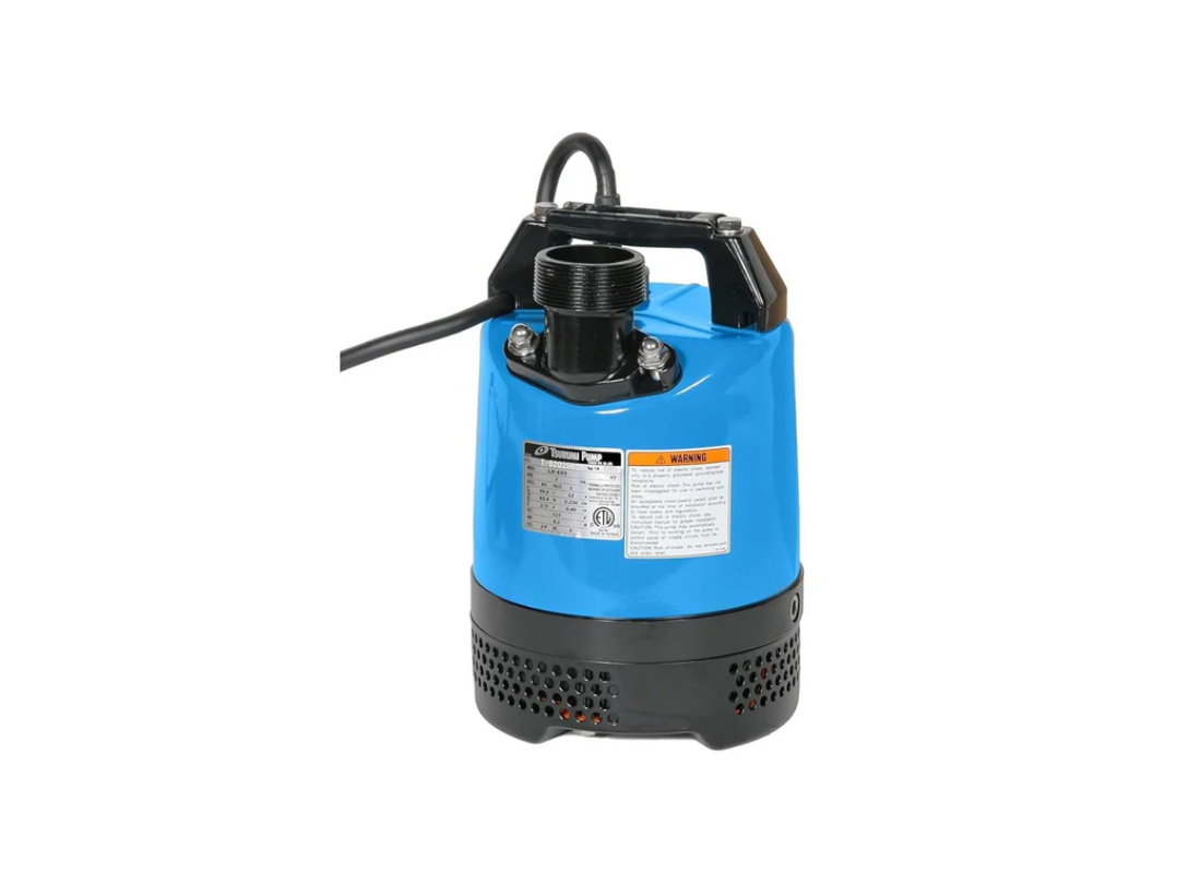 Tsurumi LB-800A synthetic rubber submersible drainage pump with semi-vortex impeller for wastewater removal