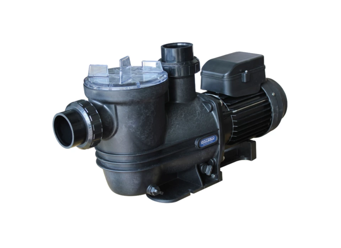 Waterco Supatuf MK2 200 heavy-duty single-speed pool pump with high flow for efficient pool circulation.