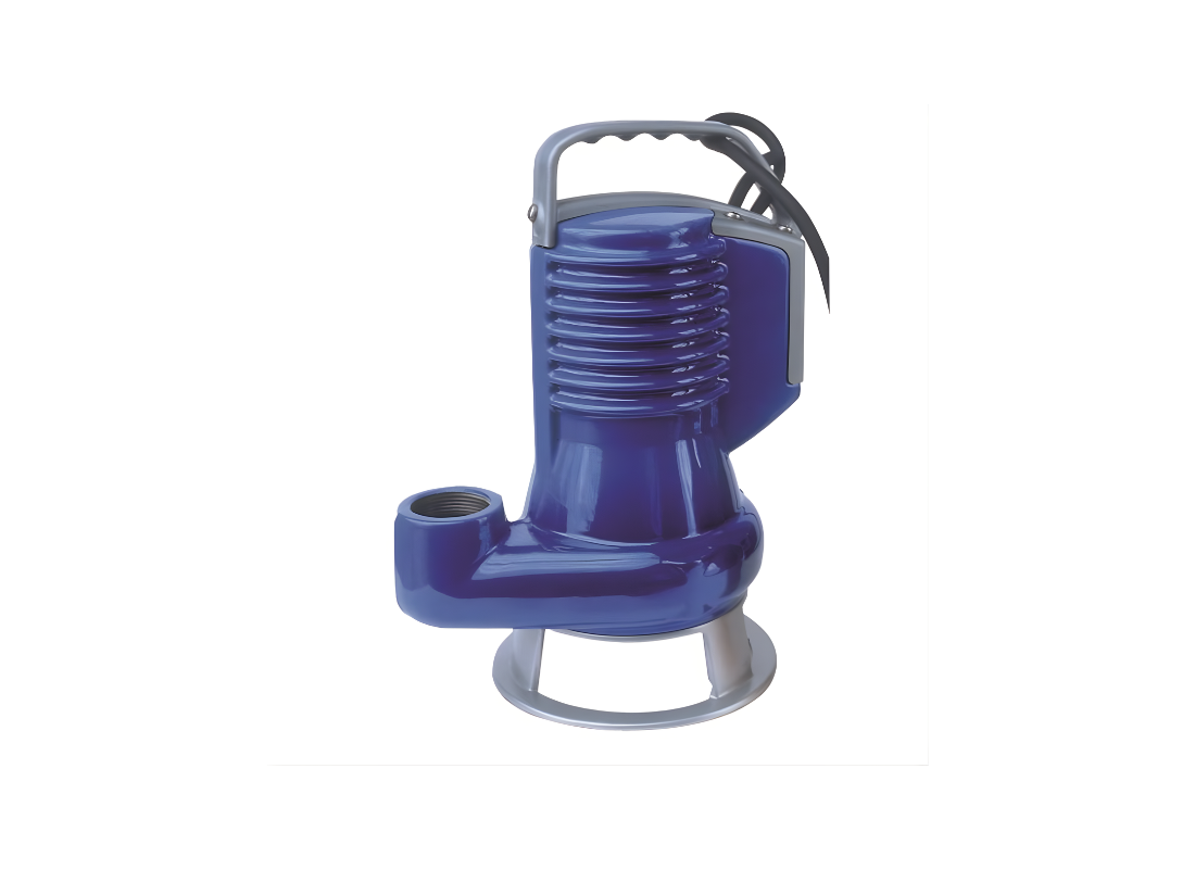 Zenit DGBLUE 50/2-1 cast iron submersible wastewater pump with set-back vortex impeller for efficient drainage and sewage handling