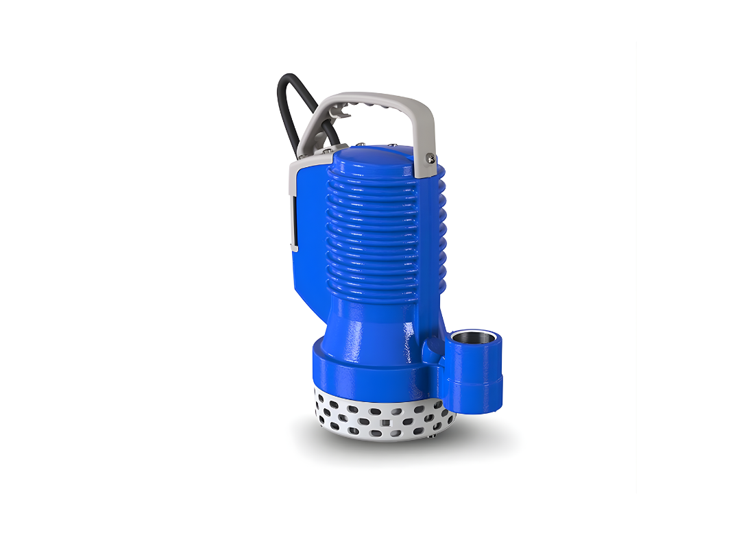 Zenit DRBLUE 40/2-1 cast iron submersible wastewater pump with open channel impeller for efficient drainage and wastewater handling.