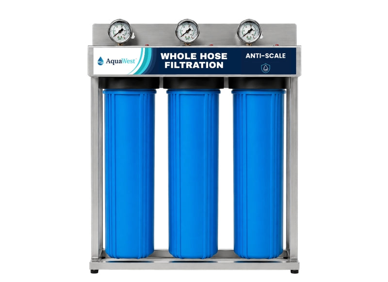 AquaWest 3-Stage Anti-Scale Whole House Water Filtration System
