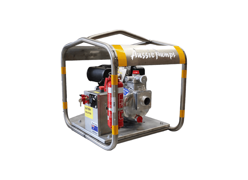 Aussie Pumps Fire Chief QP205SE/L48EMS2 Aluminium 4.8HP Firefighting Pump with Yanmar L48EMS2 Diesel Engine