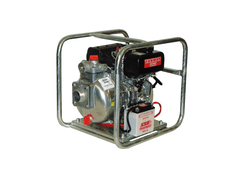 Aussie Pumps Fire Chief QP205SEL48ENFSO Aluminium 4.8HP Solenoid Base Mount Fire Pump with Yanmar Diesel Engine