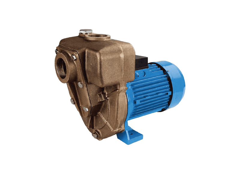 Aussie Pumps GMP G2TMK-A/B2.2KW1P High-Head Nial Bronze Single Phase Marine Transfer Pump with Open Impeller