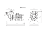 Aussie Pumps GMP GB1.5ZPM-A 7.5 Cast Iron Three Phase High-Head Transfer Pump with Closed Impeller