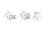 Aussie Pumps GMP GB2KQ-A/B 2.2 1P Nial Bronze 2" Ports Single Phase Marine Transfer Pump with Open Impeller