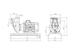 Aussie Pumps GMP GB3XR-A/B 5.5KW Nial Bronze 3" Ports Three Phase Marine Transfer Pump with Open Impeller