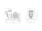 Aussie Pumps GMP GB4KQ-A/B 4KW Nial Bronze Three Phase High-Volume Marine Transfer Pump with Open Impeller
