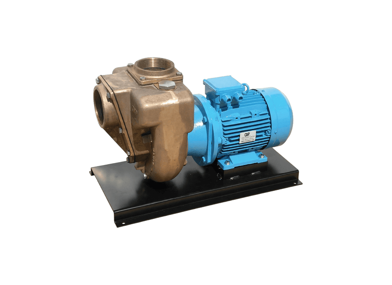 Aussie Pumps GMP GB4KQ-A/B 4KW Nial Bronze Three Phase High-Volume Marine Transfer Pump with Open Impeller