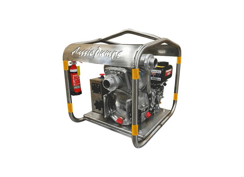 Aussie Pumps Mine Boss QP203T/L48EMS2 Aluminium 4.8HP Trash Pump with Yanmar L48EMS2 Diesel Engine