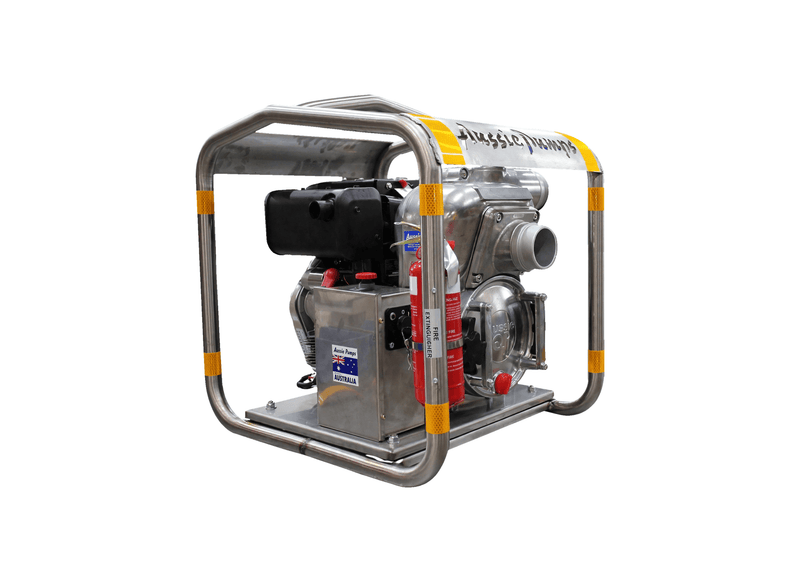 Aussie Pumps Mine Boss QP301T/L100EMS2 Aluminium 10HP Trash Pump with Yanmar L100EMS2 Diesel Engine