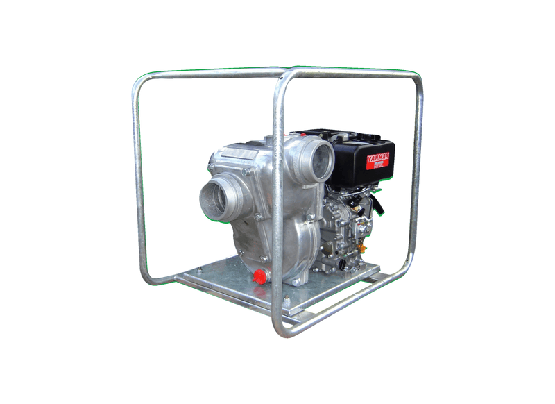 Aussie Pumps Mine Boss QP402SL/L100EMS2 Aluminium 10HP Water Transfer Pump with Yanmar L100EMS2 Diesel Engine