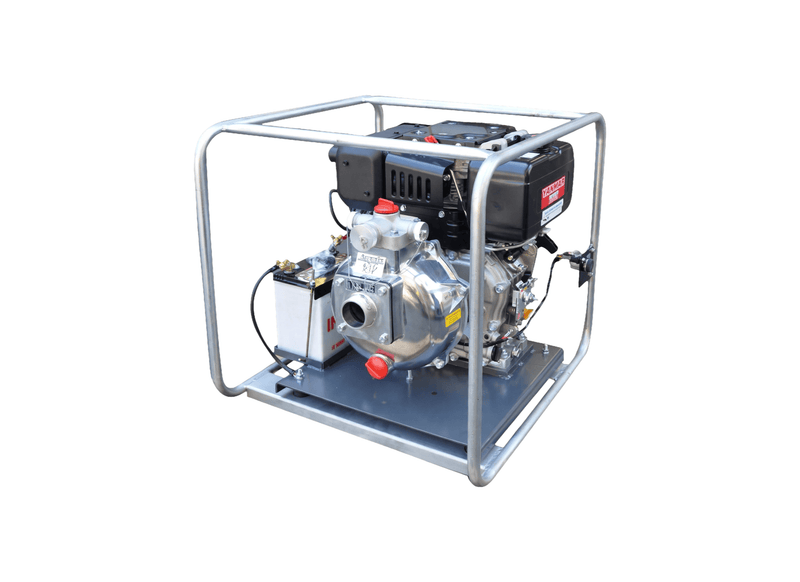 Aussie Pumps Mr T QPT205SLT/L100ES Aluminium 10HP Twin Impeller Firefighting Pump with Yanmar L100ES Diesel Engine