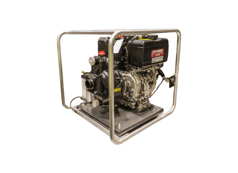 Aussie Pumps Mr T Twin Skipper QPT305SLTEDL100 Aluminium 10HP Marine Fire Pump with Yanmar Diesel Engine