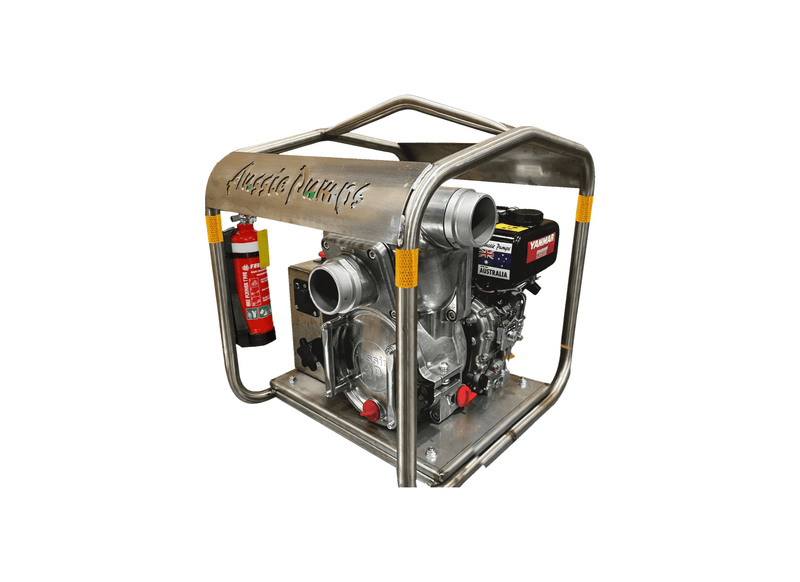 Aussie Pumps QP300T/L48ESOL Aluminium 4.8HP Trash Pump with Yanmar L48ESOL Diesel Engine