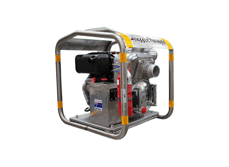 Aussie Pumps QP301T/L70ESOL Aluminium 7HP Trash Pump with Yanmar L70ESOL Diesel Engine