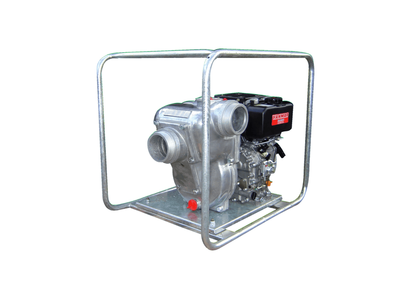 Aussie Pumps QP402/L100E Aluminium 10HP Gusher Pump with Yanmar L100E Diesel Engine