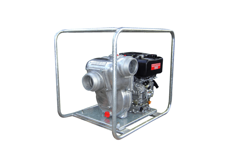 Aussie Pumps QP402/L100ESOL Aluminium 10HP Gusher Pump with Yanmar L100ESOL Diesel Engine