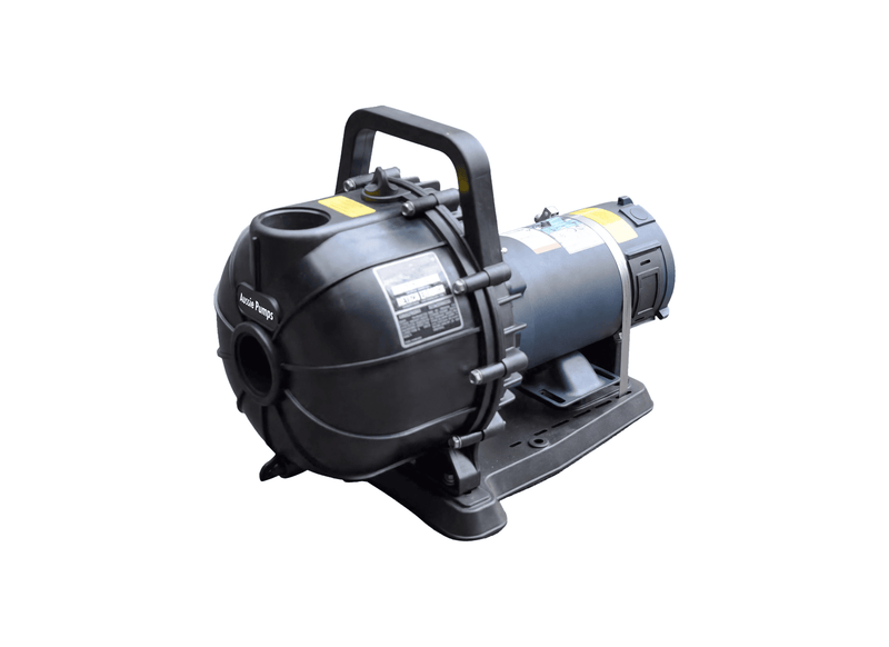 Aussie Pumps RSE2AB-DC5C-24 24V DC 2" Ports Marine Self-Priming Transfer Pump with Polyester Wet End