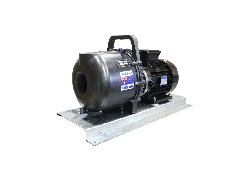 Aussie Pumps RSE2BRB/4/415 Polyester 2" Ports Three Phase High-Flow Chemical Transfer Pump with Protek Motor