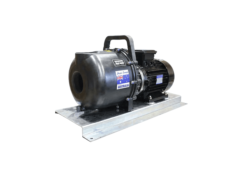 Aussie Pumps RSE3BSV/4/415 Polyester 3" Ports Three Phase High-Flow Chemical Pump with Protek Motor