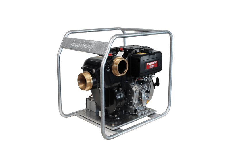 Aussie Pumps Skipper QP310SXED/L100E Aluminium 10HP Marine Transfer Pump with Yanmar Diesel Engine