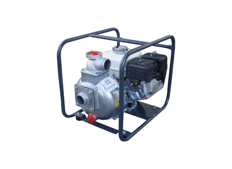 Aussie Pumps Viton Master QP209/GX160VIT Aluminium 5.5HP Trailer Mount Chemical Transfer Pump with Honda Petrol Engine