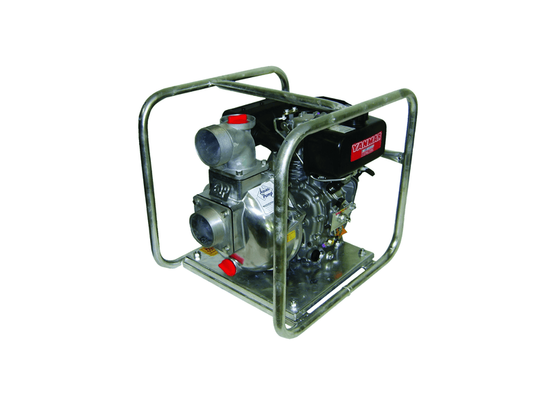 Aussie Pumps Viton Master QP209/L48VIT Aluminium Trailer Mount E-Stop Chemical Transfer Pump with Yanmar Diesel Engine