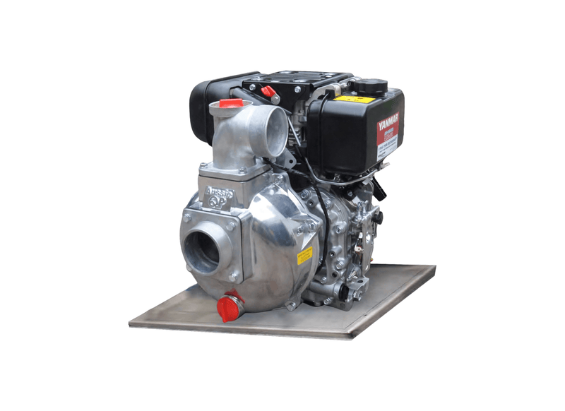 Aussie Pumps Viton Master QP303/L48EVNF Aluminium Base Mount E-Stop Chemical Transfer Pump with Yanmar Diesel Engine
