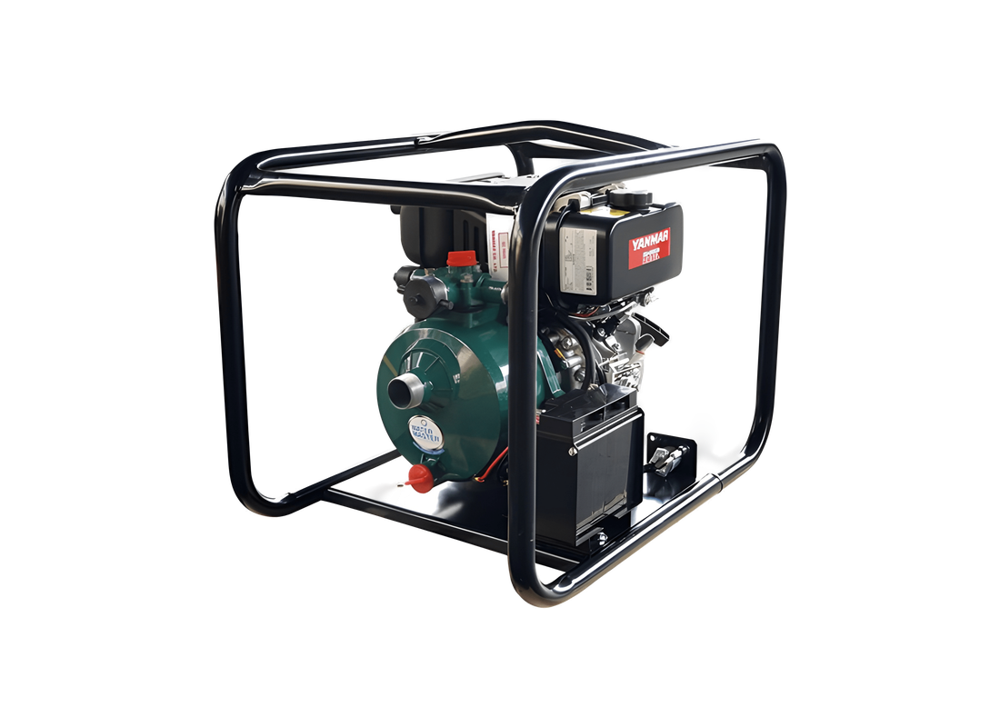 Bianco MYD15HPE aluminium firefighting pump with Yanmar L70N diesel engine, single impeller, designed for emergency response.