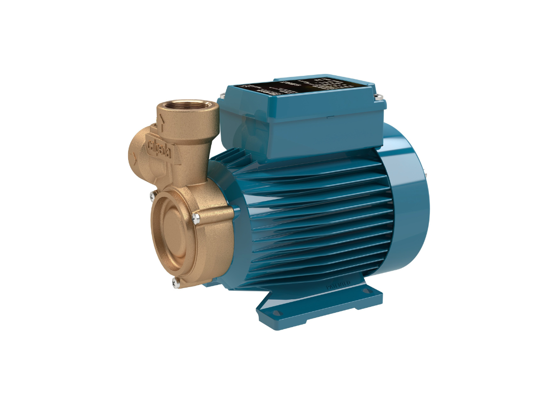 Calpeda B-CT 61 bronze peripheral close-coupled pump with brass impeller for clean liquid circulation systems.