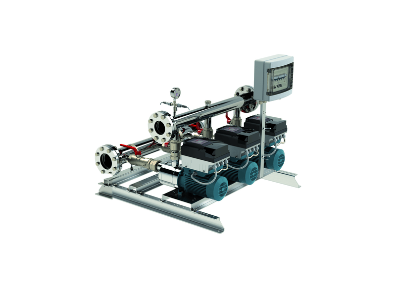 Calpeda BS3V 3MXHL 403-ITT Three Phase 3 x 0.55kW Variable Speed 3-Pump Booster Set with I-MAT Converter