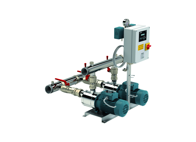 Calpeda BSM2F 2MXHLM 404 Single Phase 2 x 0.75kW Fixed Speed Twin Pump Multistage Booster System