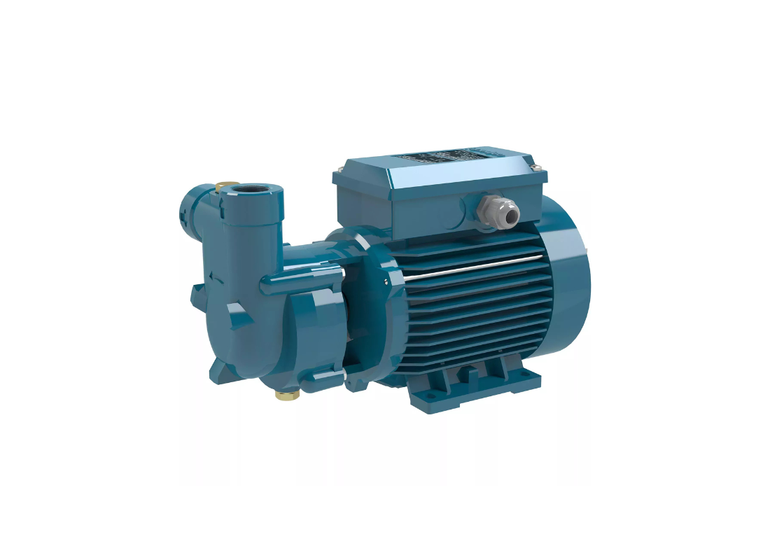Calpeda CA 91 cast iron self-priming centrifugal pump with star-shaped impeller for pressure boosting, shown in a technical setting.