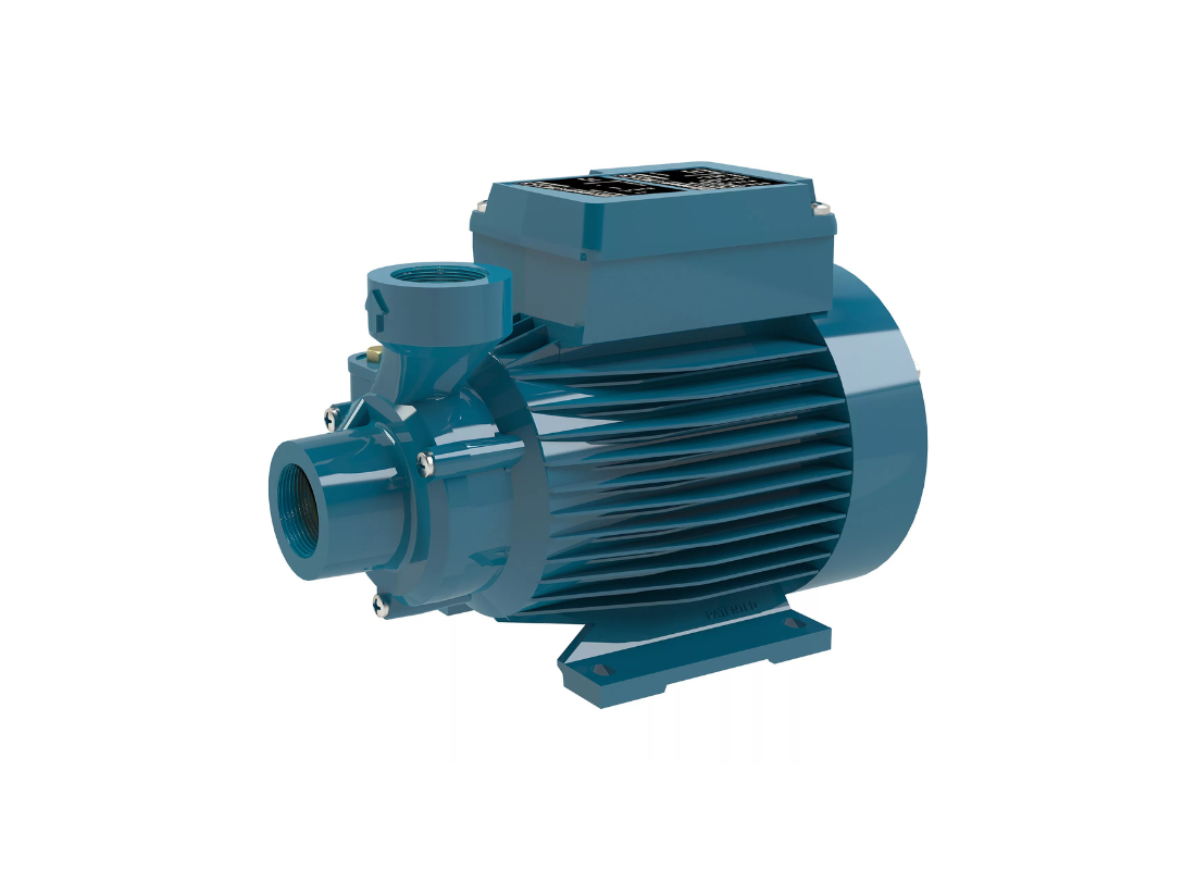 Calpeda CT 60 peripheral close-coupled pump with brass impeller for pressure boosting systems, showing the compact pump design.