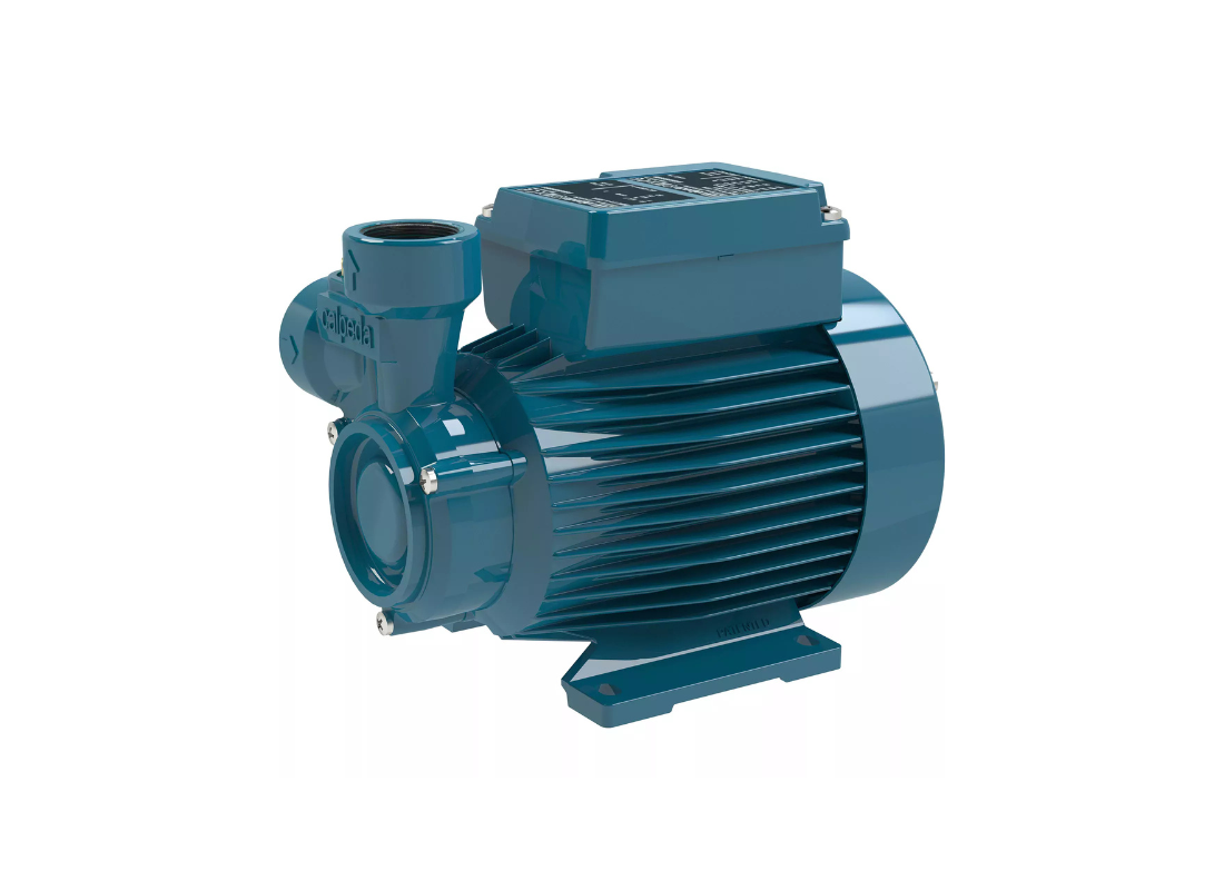 Calpeda CTM 61 peripheral close-coupled pump with brass impeller for pressure circulation systems, shown in a detailed view.