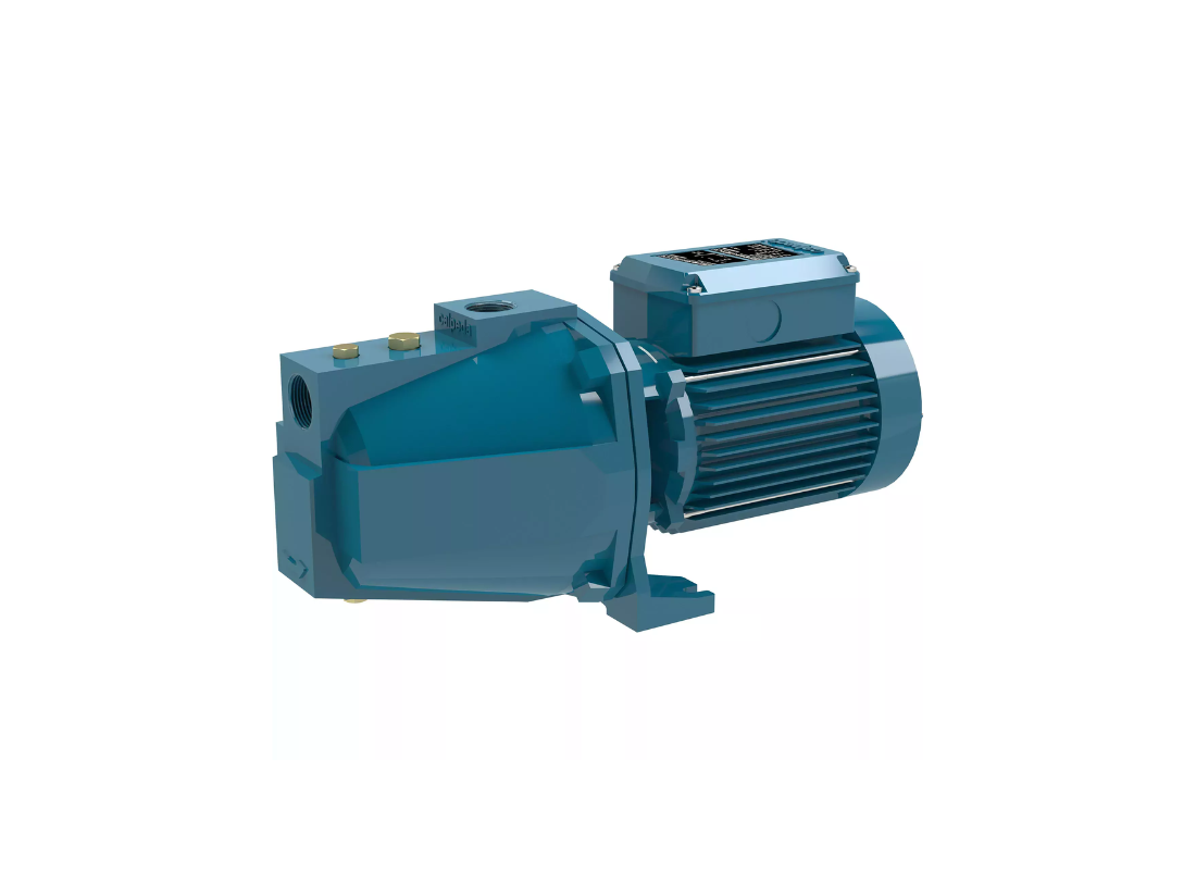 Calpeda NG 6/18 cast iron jet pump with brass impeller for pressure boosting, close-coupled design, industrial water pump.