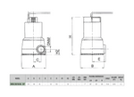 DAB NOVA200 Technopolymer Low Water Level Drainage Pump for Basement Dewatering with 5mm Particle Handling